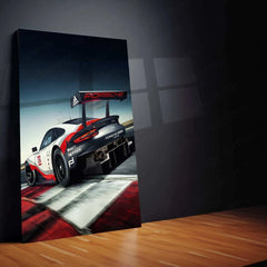 2017 Porsche 911 RSR Metal Poster | Iconic Racing Car Art & Performance Decor - TURTLEWINGS 