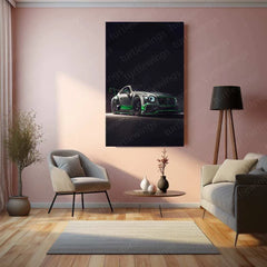 2018 Bentley Continental GT3 Metal Poster | Luxury Racing Car Art & High-Performance Decor - TURTLEWINGS 