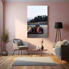 2019 Formula 1 Ferrari SF90 Metal Poster | Iconic Ferrari F1 Car Art & Motorsport Decor - TURTLEWINGS 