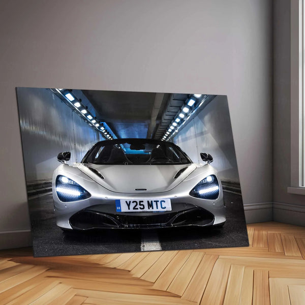 LED | 🚀 McLaren 720S Spider Neon LED Metal Poster | Supercar Wall Art | Luxury Automotive Glow Decor