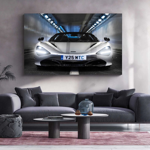 LED | 🚀 McLaren 720S Spider Neon LED Metal Poster | Supercar Wall Art | Luxury Automotive Glow Decor