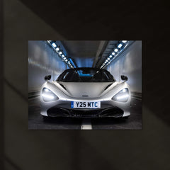LED | 🚀 McLaren 720S Spider Neon LED Metal Poster | Supercar Wall Art | Luxury Automotive Glow Decor