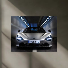 LED | 🚀 McLaren 720S Spider Neon LED Metal Poster | Supercar Wall Art | Luxury Automotive Glow Decor