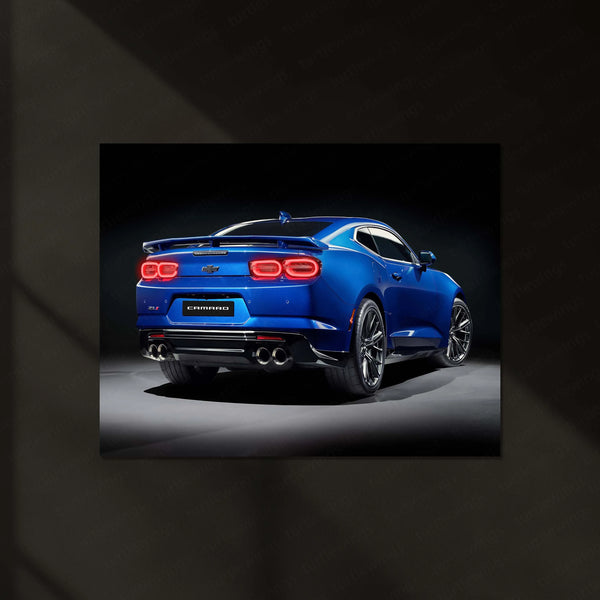 LED | ⚡ Chevrolet Camaro Neon LED Metal Poster | Muscle Car Wall Art | Illuminated Garage & Gamer Decor 01