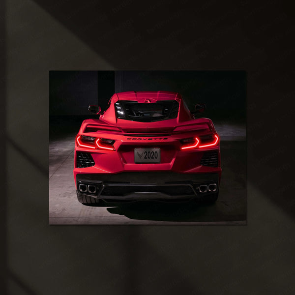 LED | ⚡ Chevrolet Camaro Neon LED Metal Poster | Muscle Car Wall Art | Illuminated Garage & Gamer Decor 03