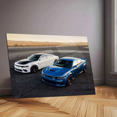 2020 Dodge Charger SRT Hellcat Widebody Metal Poster | High-Performance Muscle Car Art - TURTLEWINGS 