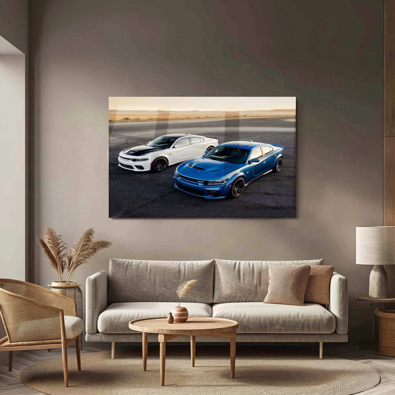 2020 Dodge Charger SRT Hellcat Widebody Metal Poster | High-Performance Muscle Car Art - TURTLEWINGS 