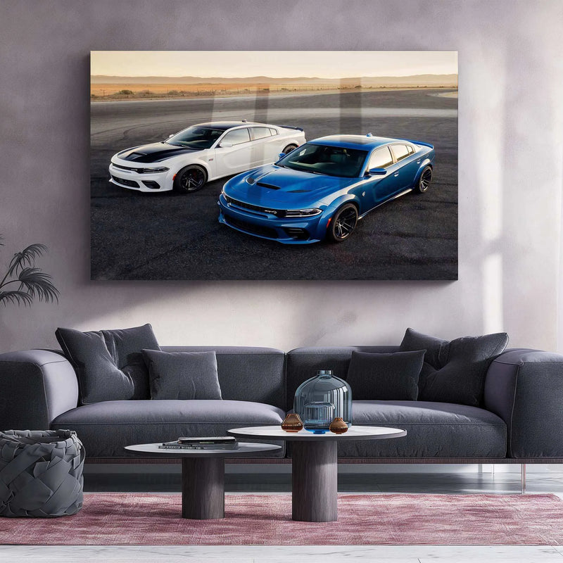 2020 Dodge Charger SRT Hellcat Widebody Metal Poster | High-Performance Muscle Car Art - TURTLEWINGS 