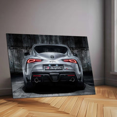 LED | 🔥 Toyota Supra Neon LED Metal Poster | JDM Legend Wall Art | Turbocharged Street Racer Glow Decor 01 - TURTLEWINGS 