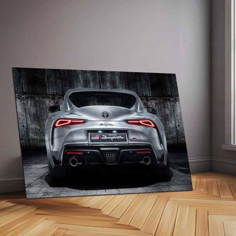 LED | 🔥 Toyota Supra Neon LED Metal Poster | JDM Legend Wall Art | Turbocharged Street Racer Glow Decor 01 - TURTLEWINGS 
