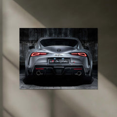 LED | 🔥 Toyota Supra Neon LED Metal Poster | JDM Legend Wall Art | Turbocharged Street Racer Glow Decor 01 - TURTLEWINGS 