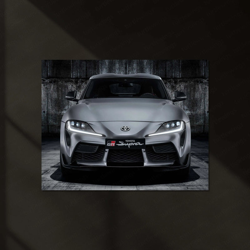 LED | 🔥 Toyota Supra Neon LED Metal Poster | JDM Legend Wall Art | Turbocharged Street Racer Glow Decor 02 - TURTLEWINGS 