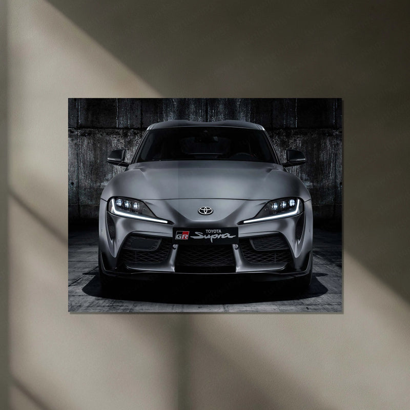 LED | 🔥 Toyota Supra Neon LED Metal Poster | JDM Legend Wall Art | Turbocharged Street Racer Glow Decor 02 - TURTLEWINGS 