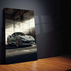 2021 Novitec Ferrari F8 Tributo Metal Poster | High-Performance Luxury Sports Car Art - TURTLEWINGS 
