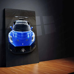 2023 Maserati GT2 Racecar Metal Poster | High-Performance Racing Car Wall Art - TURTLEWINGS 