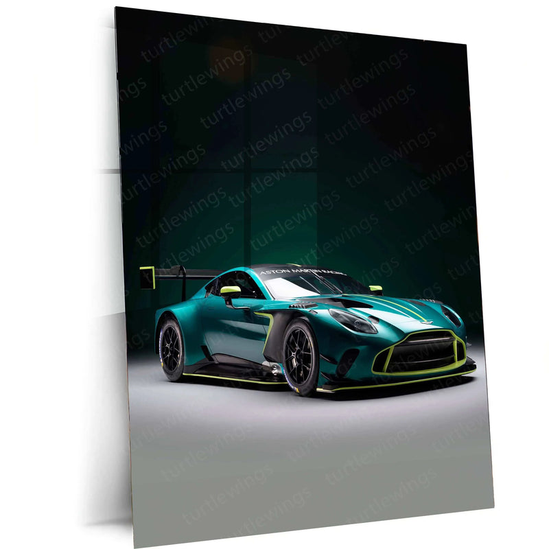 2024 Aston Martin Vantage GT3 Metal Poster | Ultimate Motorsport Luxury Car Art - TURTLEWINGS 