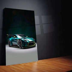 2024 Aston Martin Vantage GT3 Metal Poster | Ultimate Motorsport Luxury Car Art - TURTLEWINGS 