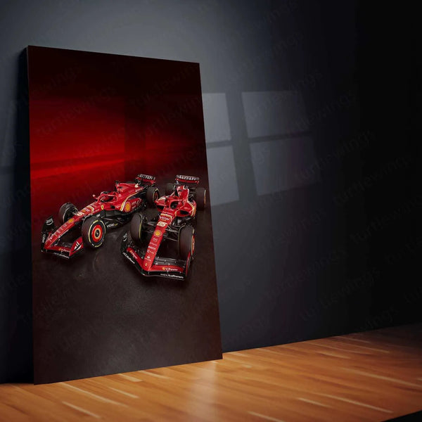 2024 Formula 1 Ferrari SF-24 (003) Metal Poster | Iconic Racing Art - TURTLEWINGS 