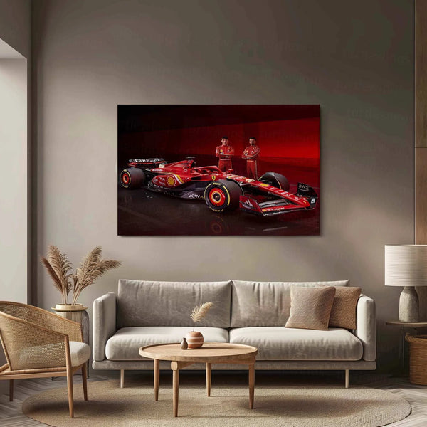 2024 Formula 1 Ferrari SF-24 (006) Metal Poster | Ultimate Racing Performance Art - TURTLEWINGS 