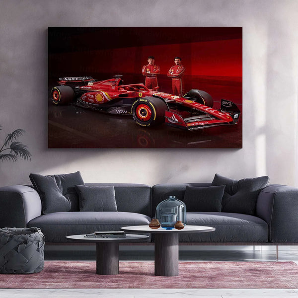 2024 Formula 1 Ferrari SF-24 (006) Metal Poster | Ultimate Racing Performance Art - TURTLEWINGS 