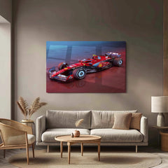 2024 Formula 1 Ferrari SF-24 (007) Metal Poster | Iconic Ferrari F1 Racing Art - TURTLEWINGS 