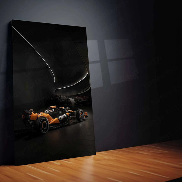 2024 Formula 1 McLaren MCL38 (003) Metal Poster | Stunning McLaren F1 Racing Art - TURTLEWINGS 