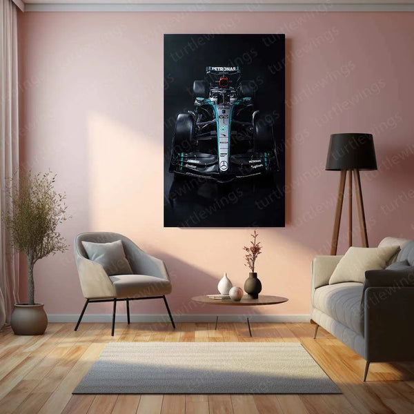 2024 Formula 1 Mercedes-AMG W15 F1 E-Performance (003) Metal Poster | Mercedes F1 Racing Art - TURTLEWINGS 