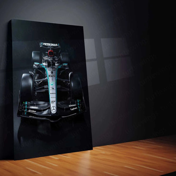 2024 Formula 1 Mercedes-AMG W15 F1 E-Performance (003) Metal Poster | Mercedes F1 Racing Art - TURTLEWINGS 