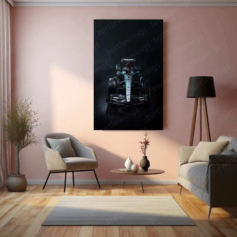 2024 Formula 1 Mercedes-AMG W15 F1 E-Performance (003) Metal Poster | Mercedes F1 Racing Art - TURTLEWINGS 