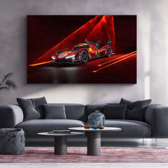 Car Metal Poster | 2025 Ferrari 499P-001 Metal Poster – Ultimate Hypercar Racing Wall Art - TURTLEWINGS 
