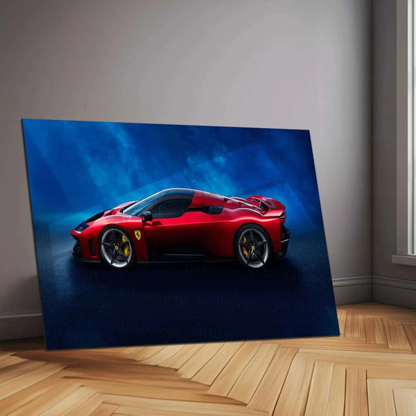 Car Metal Poster | 2025 Ferrari F80-001 Metal Poster – Futuristic Hypercar Wall Art 1 - TURTLEWINGS 