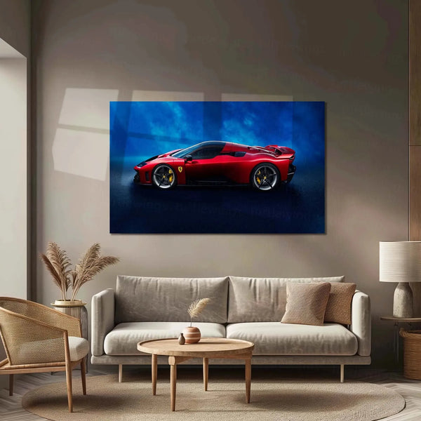 Car Metal Poster | 2025 Ferrari F80-001 Metal Poster – Futuristic Hypercar Wall Art 1 - TURTLEWINGS 