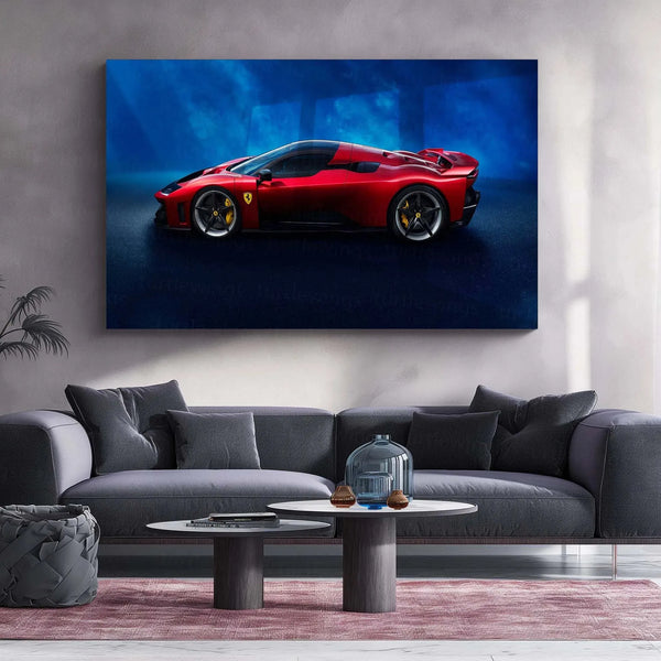 Car Metal Poster | 2025 Ferrari F80-001 Metal Poster – Futuristic Hypercar Wall Art 1 - TURTLEWINGS 