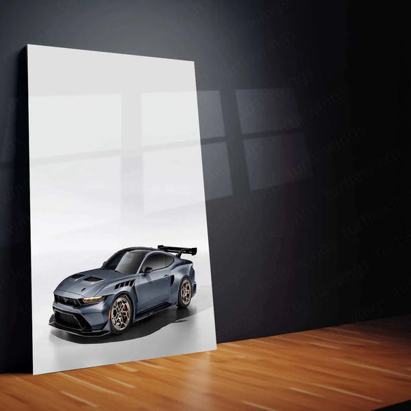 2025 Ford Mustang GTD Metal Poster | Supercar Wall Art | Racing Decor - TURTLEWINGS 