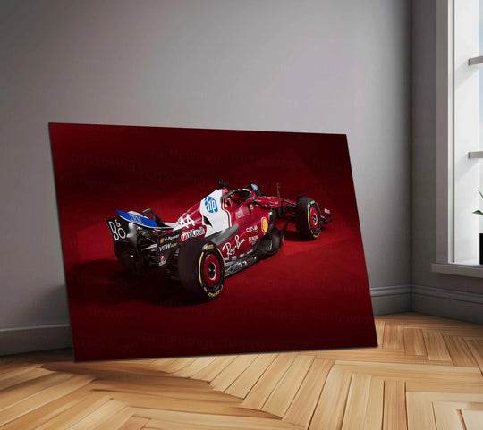 Car Metal Poster | 2025 Formula 1 Ferrari SF-25-004 Metal Poster – Ultimate Racing Wall Art