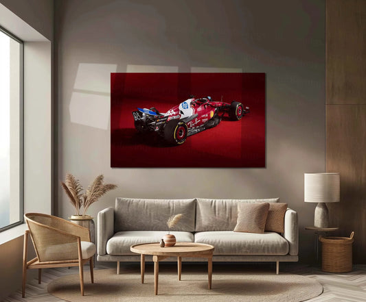 Car Metal Poster | 2025 Formula 1 Ferrari SF-25-004 Metal Poster – Ultimate Racing Wall Art