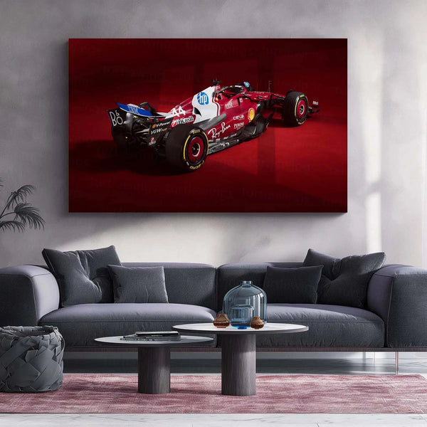 Car Metal Poster | 2025 Formula 1 Ferrari SF-25-004 Metal Poster – Ultimate Racing Wall Art - TURTLEWINGS 