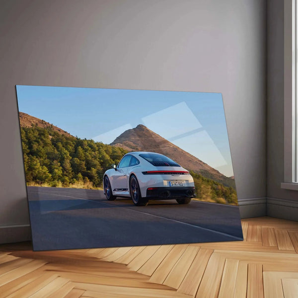 Car Metal Poster | 2025 Porsche 911 Carrera T-005 Metal Poster – Timeless Sports Car Wall Art - TURTLEWINGS 