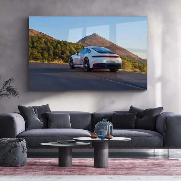 Car Metal Poster | 2025 Porsche 911 Carrera T-005 Metal Poster – Timeless Sports Car Wall Art - TURTLEWINGS 