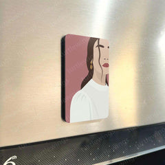 Minimalist Women Portraits – Set of 3,5 & 8 Fridge Magnets