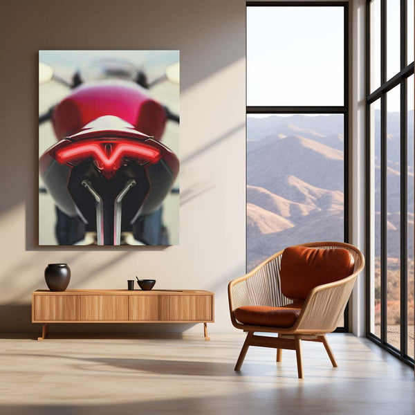 Triumph Speed Triple 1200 RR – Neon LED Metal Frame | Glowing Café Racer Poster | British Superbike Wall Art
