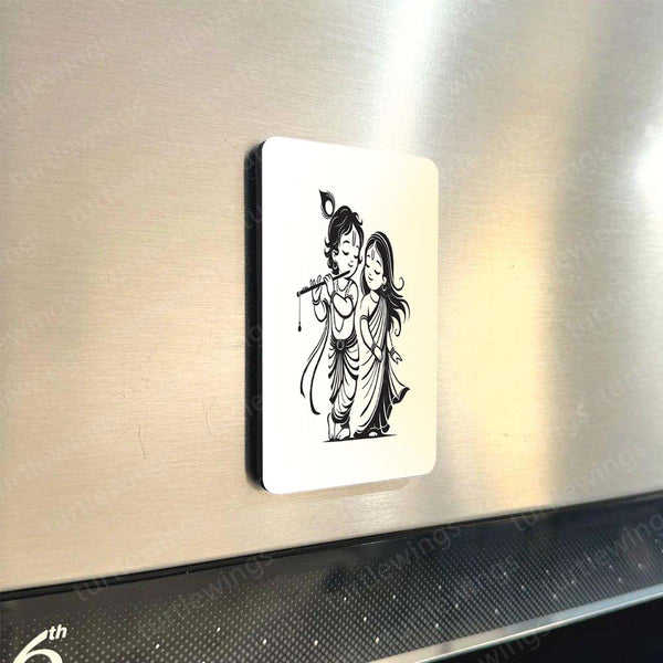 🌸 Radha-Krishna – Set of 3 Fridge Magnets