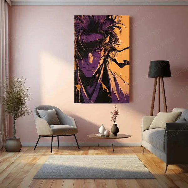 Bleach Anime Metal Poster | Ichigo Kurosaki | Soul Reaper Wall Art - TURTLEWINGS 