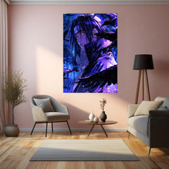 Anime Metal Poster | Itachi Uchiha Crow of the Sharingan Naruto Wall Art