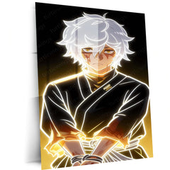 Anime Metal Poster | Gabimaru the Hollow Golden Aura Wall Art – main product image