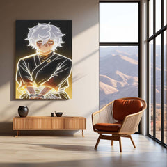 Anime Metal Poster | Gabimaru the Hollow Golden Aura Wall Art – product image 3