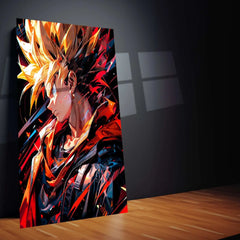 Dragon Ball Z Metal Poster | Super Saiyan Battle Art | Anime Wall Decor - TURTLEWINGS 