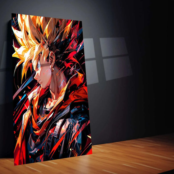 Dragon Ball Z Metal Poster | Super Saiyan Battle Art | Anime Wall Decor - TURTLEWINGS 