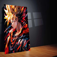 Dragon Ball Z Metal Poster | Super Saiyan Battle Art | Anime Wall Decor - TURTLEWINGS 