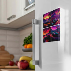 Fridge Magnets |  🚗 Cars Art – Set of 4 Fridge Magnets